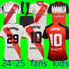 2024 2025 River Plate Soccer Jerseys Barco de la Cruz Quintero Aarezpratto Fernandez Camisetas Solari Men Kids Set Set JavaScript 23 24 3rd