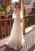 Vestidos de passarela elegante vestidos de noiva de praia boho sexy swtheart vestidos de renda de renda ilusão bandagem sem costas Vestido de noiva T240518
