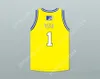 Nome personalizado Nome da juventude/Kids Visa 1 Violadores Jersey de basquete 7º rock n Jock B Ball Jam 1997 Top Stitched S-6xl