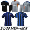 Two stars 2024 home inter DARMIAN soccer jersey BARELLA INTERS THURAM LAUTARO VIDAL J. CORREA football shirt CALHANOGLU GAGLIARDINI Men DIMARCO equpment