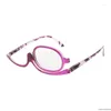 Lunettes de soleil Femmes Makeup Lunettes de lecture Rotation Flip Make Up Eye Presbyopic 1 00 à 4 0 grosseaux 2439