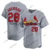 Jersey personalizada 4 Yadier Molina 46 Paul Goldschmidt 28 Nolan Arenado 1 Ozzie Smith 6 Stan Musial 92 Gênesis Cabrera 11 Paul Dejong Cardins Baseball Jerseys