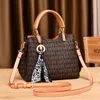 Factory Wholesale Ladies Sacs d'épaule 3 styles Western Ribbon Bow Underarm Sac rétro Retro Sac à main imprimé Multi-couche en cuir en cuir Sweet Handsbag 1826 #