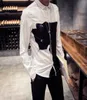В целом 2016 New Fashion 3D -печатные рубашки для животных мужчин черно -белые цифровые печатные рубашки с длинным рукавом Slim Fit Men039S Casual5809882