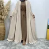 Etniska kläder öppna abaya eid ramadan cardigan maxi klänning kalkon kimono arabiska mantel dubai muslimska kvinnor kaftan islamiska blygsamma casual abayas