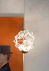 シャンデリアライト豪華なフランスのクリスタルベッドサイドシャンデリアフラワースパイザー高度な感覚タンポポのクリエイティブダイニングルームベッドルームC