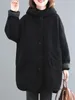 Женский мех 2024 Осенний и зимняя одежда корейская версия свободная густое толстое капюшон