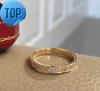 Designer Mini Love Ring for Women Men Diamond Ring Electroplating 18K classico gioiello ragazza San Valentino Day Festa per la festa Designer Gioielli Gioielli all'ingrosso