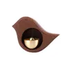 装飾的な置物ギフト木製ベル自国のコーヒーショップドアを開けるための鳥の形状