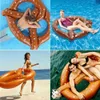 Sand Play Water Fun Inflatable Swimming Ring Giant Swimming Pool Lounge Adult Swimming Pool Floating Mat Swimming Ring Life Float Raft Swimming Pool Toys Q240517