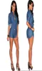 Fashon Sexy Rompers Women Jumps Curchs Vneck Club Courstes courtes Denim Bodys de Bodycon Bodycon à manches longues xxl3382382