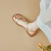 Casual schoenen 2024 Zomer gladiator vrouwen sandalen mode elegante open teen dames buitenjurk lage hak sandalia's