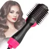 Hair Droogers Three-in-One multifunctionele krullende ijzer kammen salon Rechte haar kam Fluffy Style Lazy Hair Comb Q240520