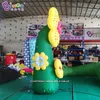 パーソナライズされた3MH広告インフレータブル漫画の花モデル空気吹き付け人工植物パーティーイベントのための屋外装飾玩具スポーツのためのバルーン