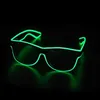LED Toys Led Glasses Party Neon Glitter Glasses el Wires Glow Gafas Glow Sugar New Gifts Glow Sunglasses Supplies Bright Supplies S2452099 S24