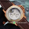 Luksusowe zegarki projektanta panerassów obserwowanie męskiego mechanicznego ruchu na rękę 47 mm brązowy projektant 7mn3 zegarek