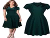 Women039s Classic V Neck 50s Vintage Party Sexig veckade Swing Skaters B Dresses Cocktail Party Dress 32216423353