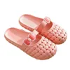 Slippels voor ontwerper Nieuw product Zomer Women Green Wit Pink Oranje Baotou Flat Bottom Bow Slipper Sandalen Fashion-033 Dames platte dia's Gai OU B0C S