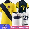 2024 Jerseys de football masculin de l'Équateur Plata Hincapie M. Caicedo Arboleda Estupinan Cifuentes Mena Gruezo Home Away Football Shirts Adult Uniforms