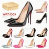 Dress Shoes Designers Styles Heels Women Luxury High Heel 8cm 10cm 12cm Quality Sole Shoe Round Pointed Toes Pumps Bottom Party Red-Bottoms Sneakers 35-42