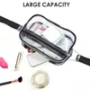 Sacs de taille Femmes hommes Party Grand capacité Affiche de concert portable imperméable Fashion Clear PVC BUM SAG Festival Travel Fanny Pack