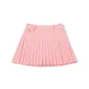 Korean Version of Womens Golf Jersey Pleated Skirt 2023 Spring New Sports and Casual Versatile Short