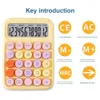 Mechanische toetsenbordcalculator draagbaar scherm gemakkelijk te gebruiken voor kantoorschool thuis vintage desktop -stationery 240430