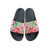 Designer Sandals pantofole floreali scivolano le tigri in gomma rosa stampato a fragola rossa verde grange arancione sandalo bianco fiori neri da gocce fhle#