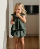 Giyim Setleri Yaz Bebek Kız Giyim Seti Organik Pamuk Nakışla Bebek Kız Giyim J240518