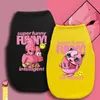 Pet Cartoon Print Vest Новая модная одежда без рукавов