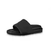 Top Designer Works Sandals d'été Slipper Slipper Home Slippers Black and White Flat Anti-Wear Slider Fashion Le cuir en cuir Sandales de chaussures en caoutchouc 1 1 Dupe Taille 36-45