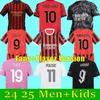 Giroud 23 24 25 Soccer Jersey Pulisic Reijnders Koche de Ketelaere Rafa Leao Theo Football Shirt AC 2024 2025 Men KIDS KIT POYS UNIFORMS Tredje fjärde fjärde M.Maignan