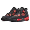 Diseñador Jump Man 4S Mujeres zapatillas de baloncesto 4 pino reinventado Vivid Sulphur Pink Oeo Seaam Red Thunder UNC Black Cat Sneakers Free Envío