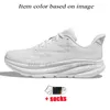 2024 New Athletic Jogging Running Shoes Clifton 9 Bondi 8 Women Mens Cloud Runners Mesh Trainers White Black Yellow Pink Free People Grey Sports Sneakers Size 36-47