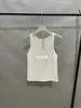 CAMISOS Tanks Designer Hoge kwaliteit 24 Zomer Nieuw product Gebreide Vest Sexy Spicy Girl Mouwloze visgraat U-vormige afslankvest HGW6