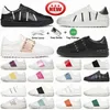 Open mannen Designer schoenen sneakers dames trainers witte zwarte band voor verandering groen geel logo beroemde lederen platte flat casual schoen