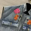 2024 Nya sommarhösten Milan Runway Jackets Stand Collar Sleeveless Märke samma stil Rockar Kvinnors designer Ytterkläder 0521-11
