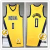 Pascal Siakam Andrew Nembhard Basketball Jersey 10 Kendall Brown 00 Bennedict Mathurin 0 Tyrese Haliburton 33 Myles Turner 25 Jalen Smith Jerseys costados costados