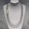 Hot Sale 500Gram 925 Silver Crushed Iced Out 20mm VVS Moissanite Miami Cuban Chain