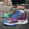 Diseñador 23 zapatos de baloncesto Anime Basketball Expert Dibujos de cuero de graffiti estudiante de moda zapatos deportivos al aire libre zapatos de entrenamiento deportivo 37-45