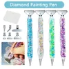 Resin Luminous 5D Diamond Painting Pen Point Drill Pen Metal Replacement Pen Heads DIY Cross Stitch Diamond Painting Accessories