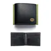 Luxury card holder with box Designer wallet Womens Coin Purses cardholder Leather black Purse embossed Key wallets classic flap Man fold card wallet 7a mini card case