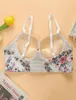 Bras Selling Women's Underwear Floral Prints Adjustable Straps Shapewear Thin Comfortable B2058