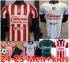 24 25 LIGA MX Chivas de Guadalajara koszulki piłkarskie Chicharito A.Vega I.Brizuela E.Gutierrez Alvarado F. Beltran Home Away Football Shirt Kids6688 Kit6688 Kit6688 Kit6688 Kit6688