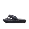 Top Designer Works Sandals d'été Slipper Slipper Home Slippers Black and White Flat Anti-Wear Slider Fashion Le cuir en cuir Sandales de chaussures en caoutchouc 1 1 Dupe Taille 36-45