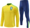 24 25 Różne drużyny narodowe Brazylia piłkarska 2024 2025 MĘŻCZYZN KITURY Pół Pull Soccer Portugal Tracksuit Suits Jogging Chandal Survetement