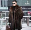 Men039s Mink Coat Whole Spring and Autumn Designer Thickening Medium Length Haining Large Imitation Leather Fashion CDWF6092113