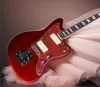 Guitare électrique rouge avec pick-up P90, pick-up de coquille de tortue rouge, personnalisable