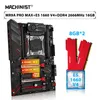 Cartes mères machiniste x99 MR9A Pro Max Set LGA 2011-3 Kit Xeon E5 1660 V4 Processeur CPU DDR4 16G 2 8G 2666MHz Mémoire RAM USB