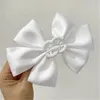 Mädchenhaarklammern Süße Bogenfrühlingsklammern Schwarz weiße Band Bowknot Barrettes Doppelschicht Frauen Haarnadel Luxusdesigner Haarzubehör Accessoires